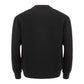 Sleek Black Cotton Sweater for Men