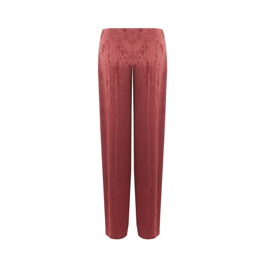 Elegant Red Tailored Pants