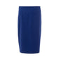 Elegant Blue Wool Skirt for Sophisticated Style