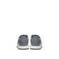 Sleek Gray Leather Sneakers for Men