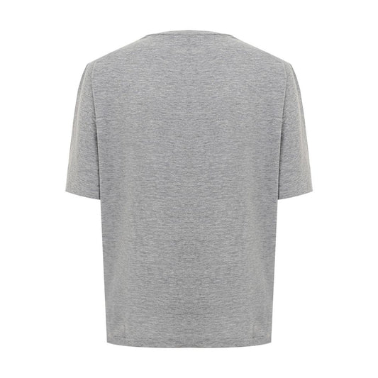 Elegant Gray Cotton Top for Women