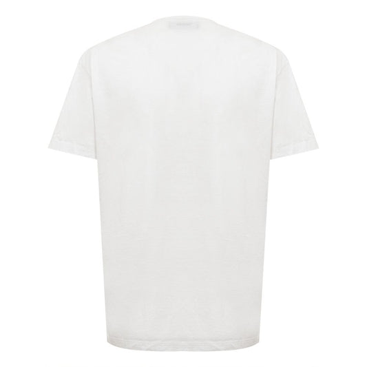 Chic White Cotton Staple Tee