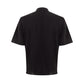 Sleek Black Cotton Polo for Modern Men