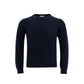 Elegant Blue Wool Sweater for Men