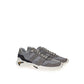 Elegant Gray Suede Sneakers for Men
