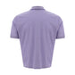 Elegant Purple Cotton Polo Shirt for Men