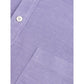 Elegant Purple Cotton Polo Shirt for Men