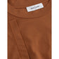 Elegant Cotton T-Shirt in Rich Brown