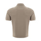 Beige Cotton Polo Shirt - Timeless Elegance
