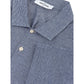Elegant Blue Cotton Polo for Refined Style