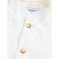 Elegant White Linen-Cotton Blend Jacket