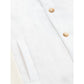 Elegant White Linen-Cotton Blend Jacket
