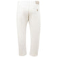 Elegant White Cotton Trousers