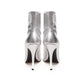 Silver Leather Boot