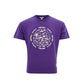 Exquisite Purple Cotton Tee for Men