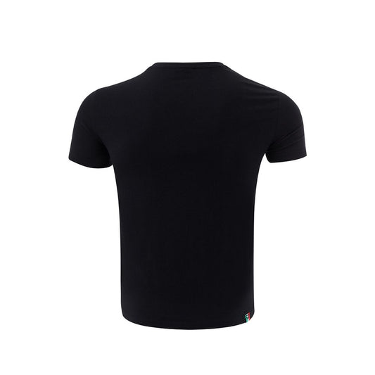 Elegant Cotton Black Tee for Men