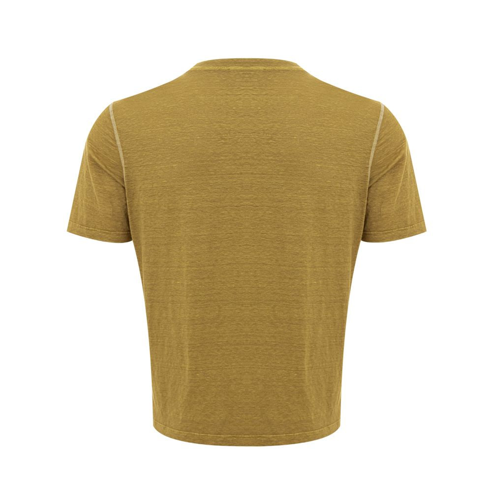 Elegant Green Linen T-Shirt