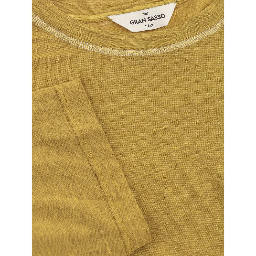 Elegant Green Linen T-Shirt