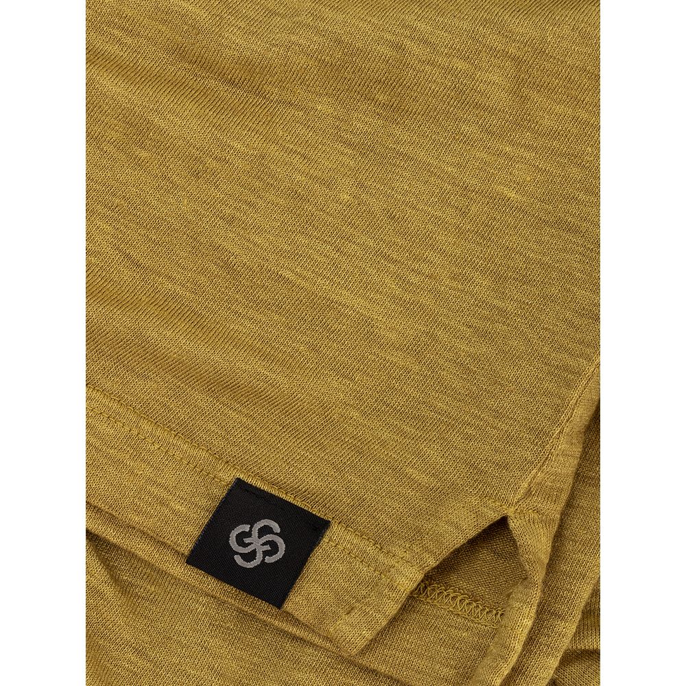 Elegant Green Linen T-Shirt
