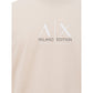 Elegant Beige Cotton Tee for the Modern Man