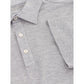 Elegant Gray Cotton Polo Shirt