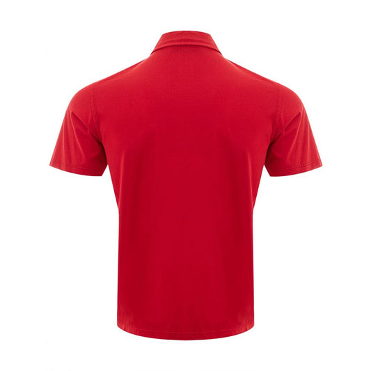 Elegant Cotton Polo in Ravishing Red