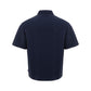 Sleek Blue Cotton Polo Shirt for Men