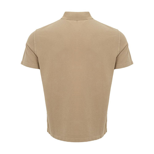 Classic Beige Cotton Polo Shirt