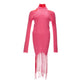 Elegant Pink Cotton Dress