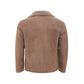 Elegant Brown Leather Jacket for Men