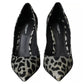 Gray Leather Di Calfskin Pump