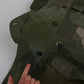 Green Patchwork Camouflage Fur Coat Jacket