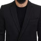 Melange Grey Wool Single Breasted Jacket