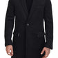 Melange Grey Wool Single Breasted Jacket