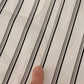White Striped Cotton Robe Coat Wrap Jacket