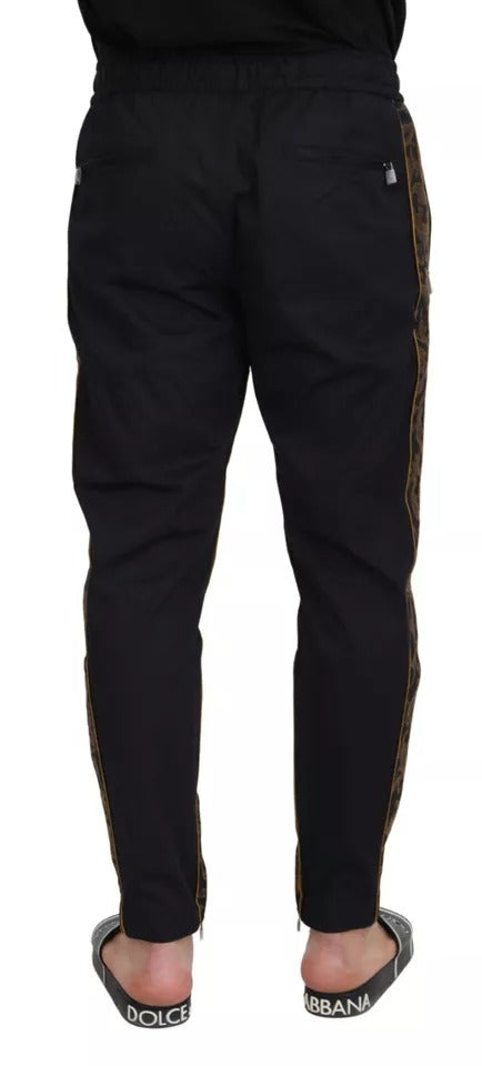 Dark Blue Jogging Trouser Cotton Blend Pants