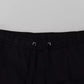 Black Jogging Trouser Cotton Stretch Pants