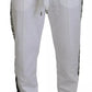 White Logo Jogger Jogging Cotton Pants