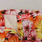 Multicolor Floral High Waist Cropped Pants