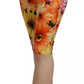 Multicolor Floral High Waist Cropped Pants