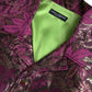 Fuchsia Pink Floral Jacquard Button Down Shirt