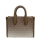Mirella XS Leather Top Zip Shopper Tote Bag