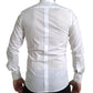 White Formal Cotton Tuxedo Dress GOLD Shirt