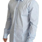 Light Blue Cotton Stretch Formal MARTINI Shirt