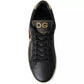 Black Portofino Sacred Heart Sneakers Shoes