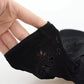 Black Stretch Pumps Boots Floral Lace Shoes