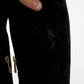Black Suede Embellished High Boots Shoes