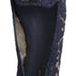 Blue Taormina Lace Crystals Flats Shoes