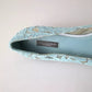 Light Blue Floral Lace Loafers Flats Shoes