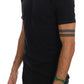 Elegant Black Crew-Neck Cotton Tee